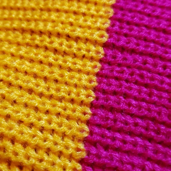 Button Front Drop Shoulder Rainbow Stripe Cardigan - Picture 6 of 7